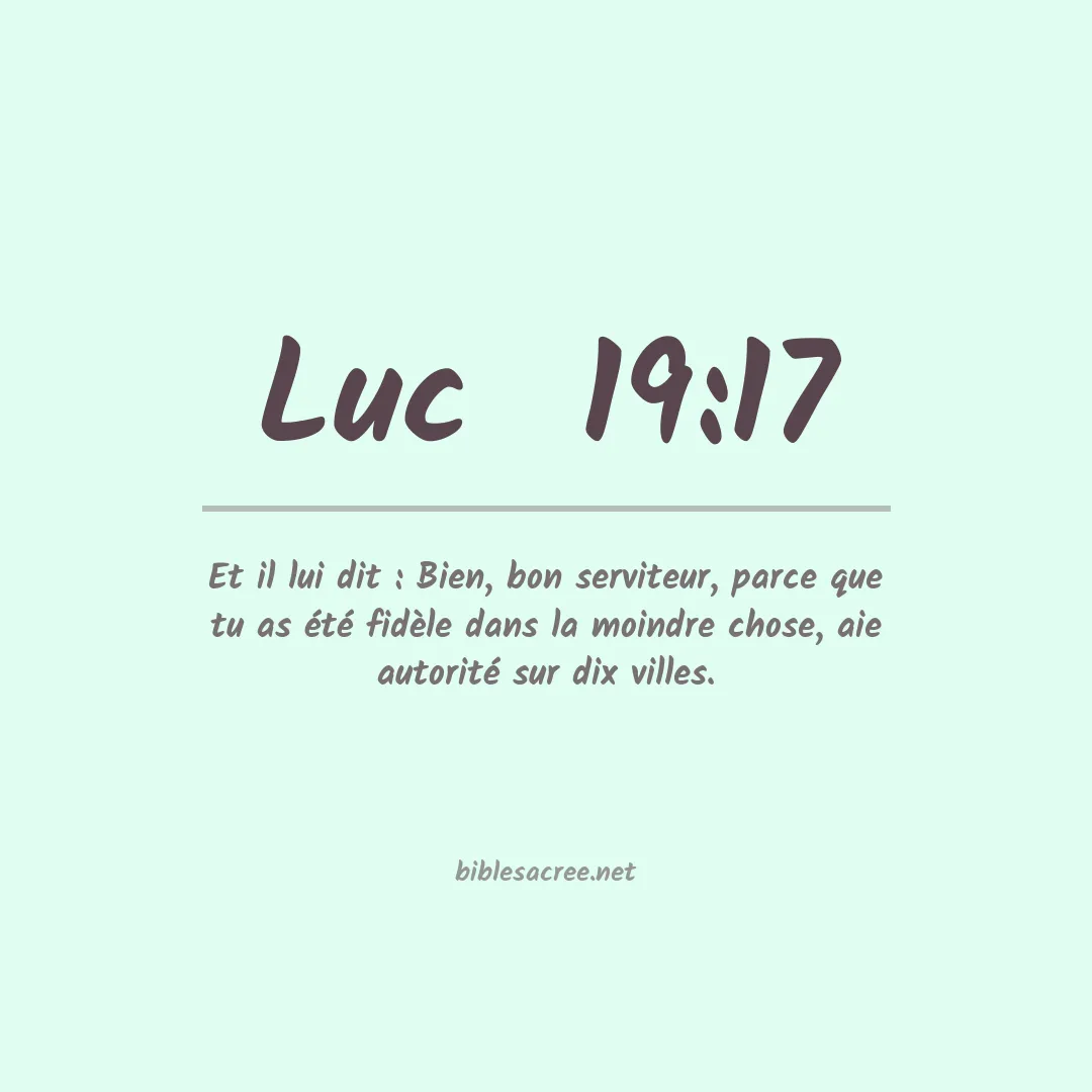 Luc  - 19:17