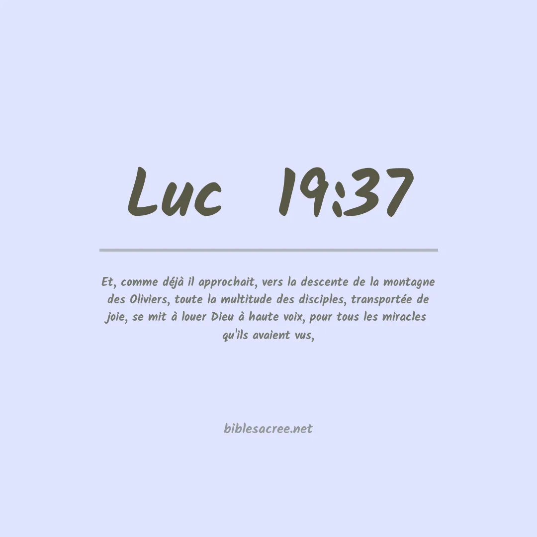 Luc  - 19:37
