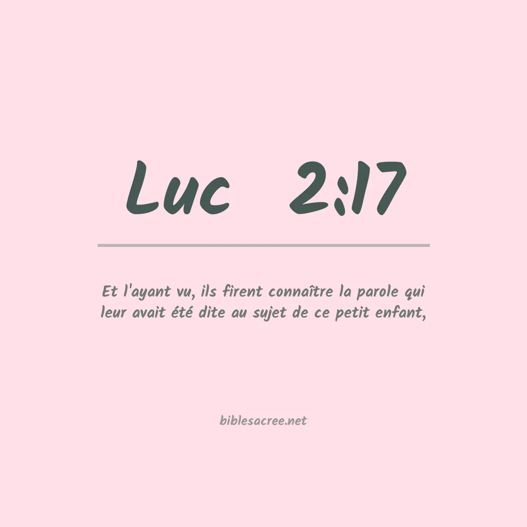 Luc  - 2:17
