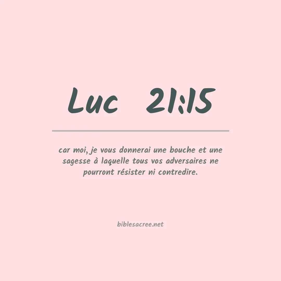 Luc  - 21:15