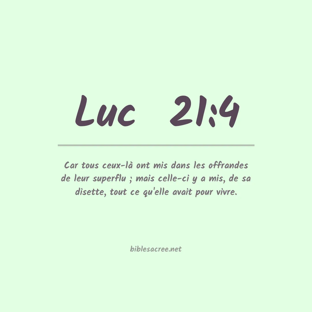 Luc  - 21:4