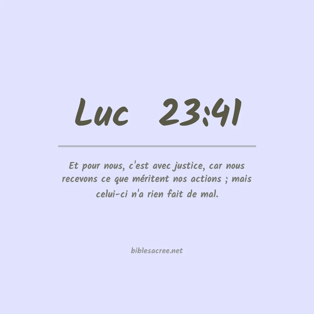 Luc  - 23:41
