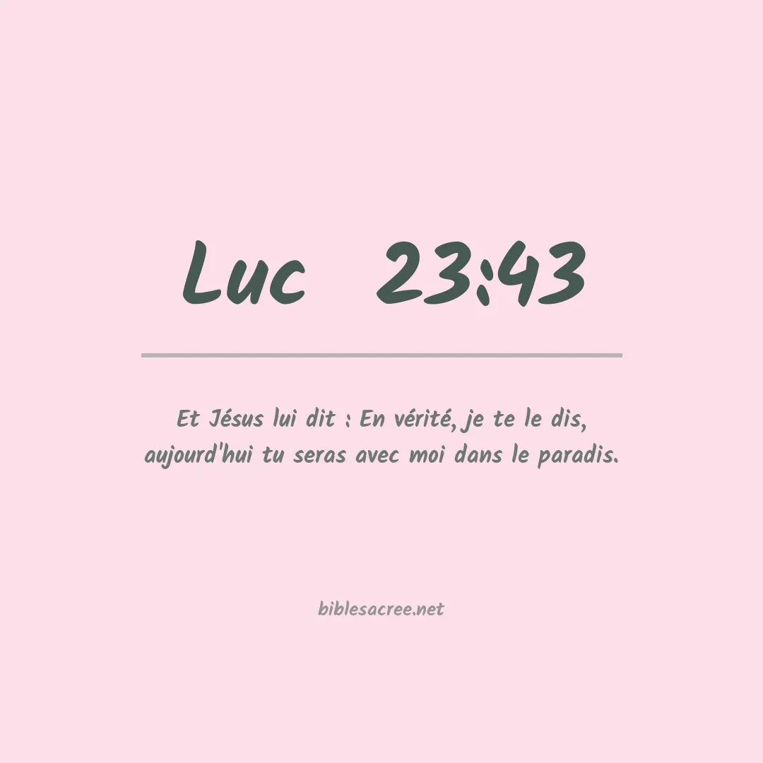 Luc  - 23:43