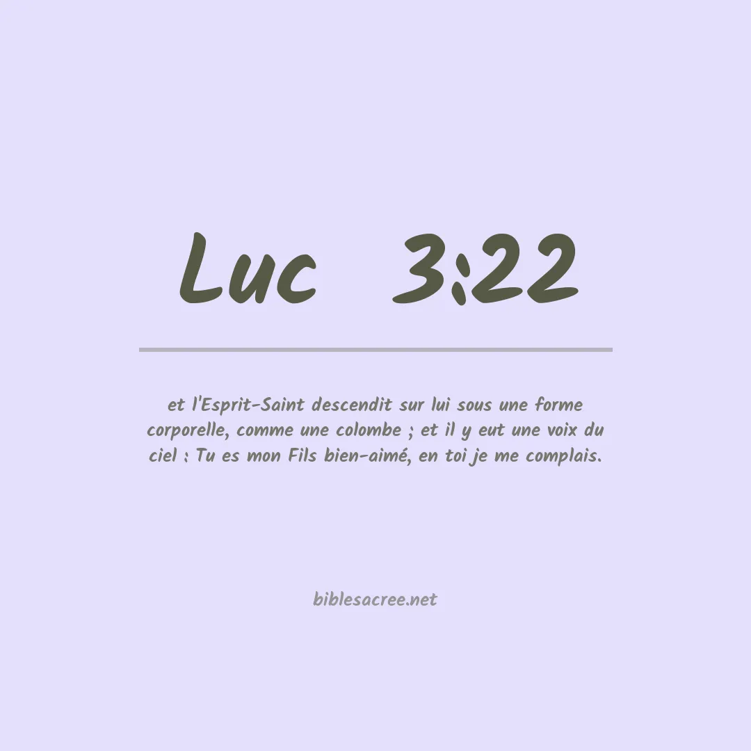Luc  - 3:22