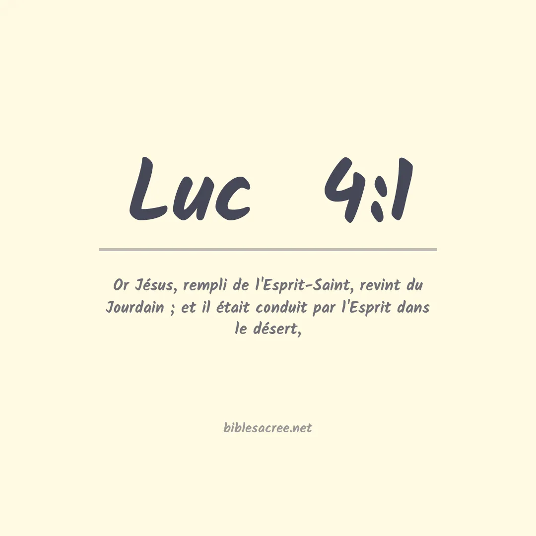 Luc  - 4:1