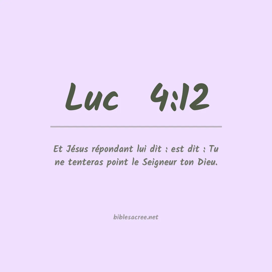 Luc  - 4:12
