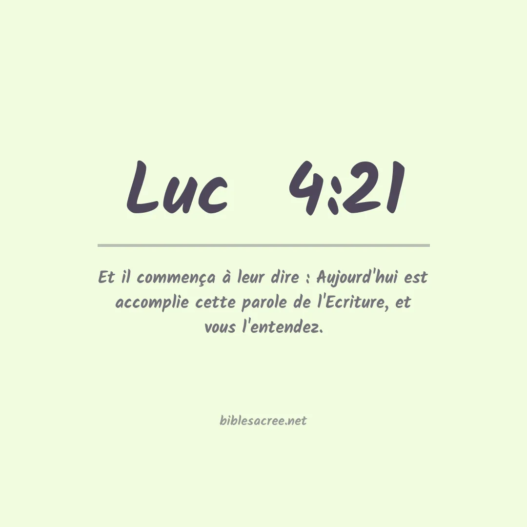 Luc  - 4:21