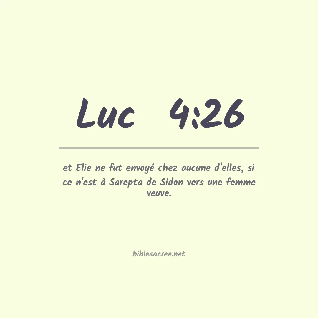 Luc  - 4:26