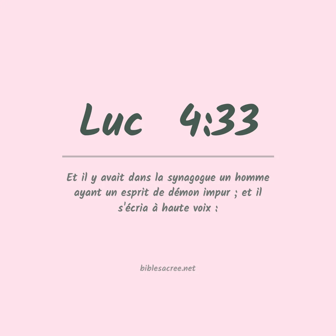 Luc  - 4:33