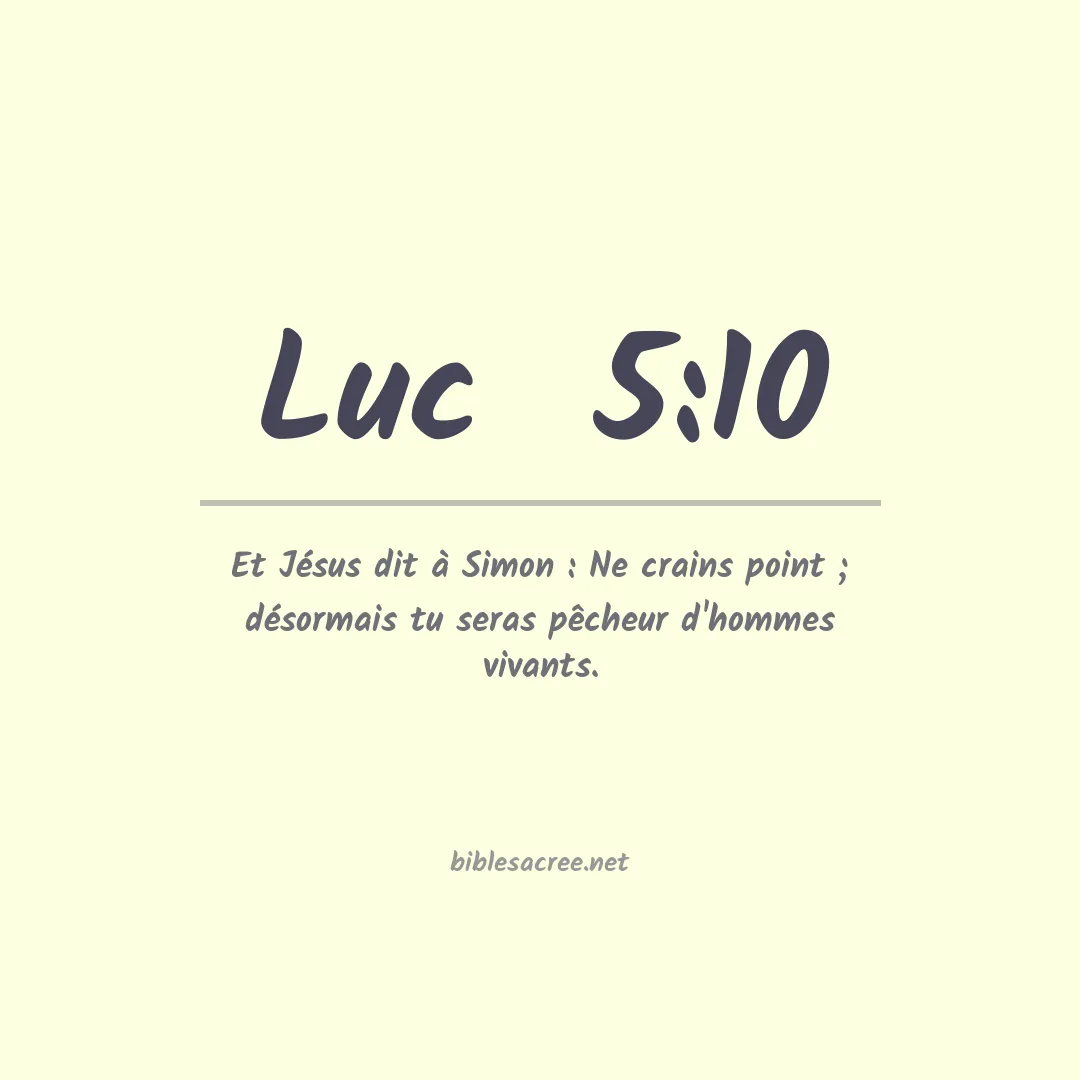 Luc - 5:10