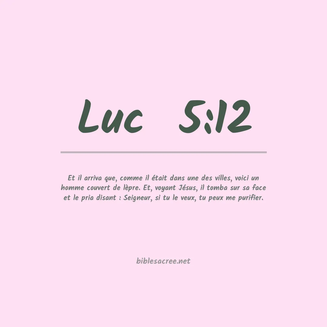 Luc - 5:12