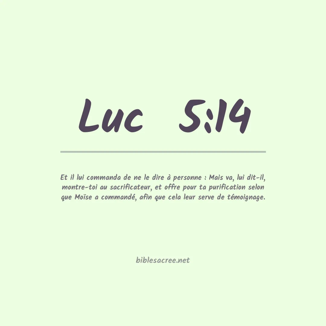 Luc - 5:14