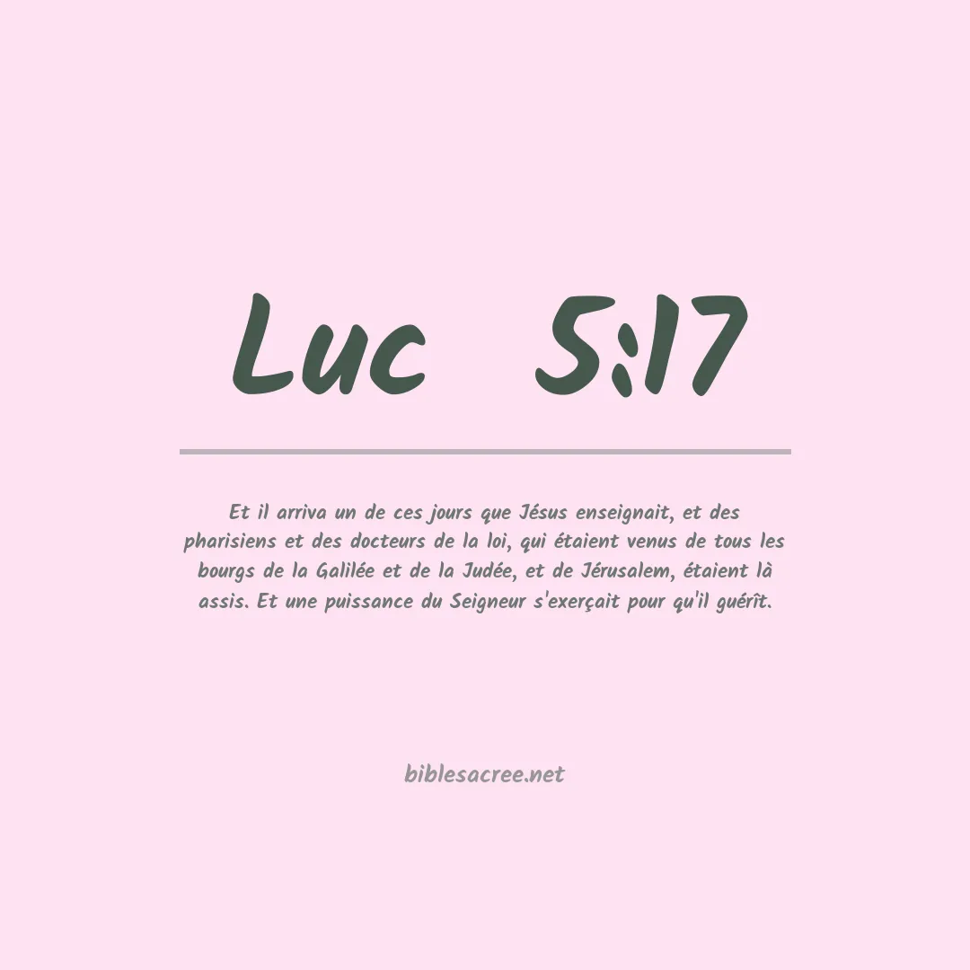 Luc  - 5:17