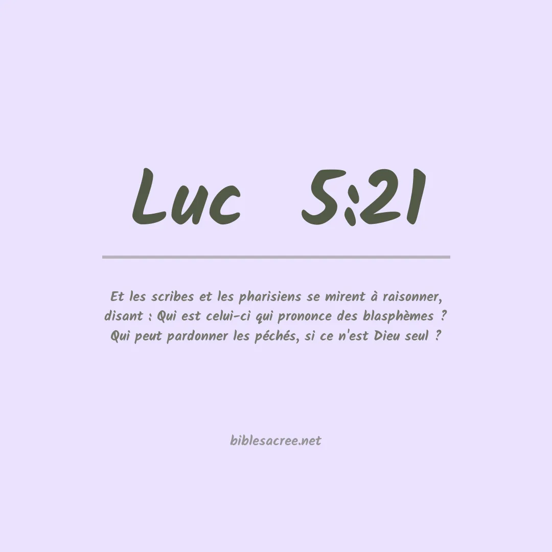 Luc - 5:21