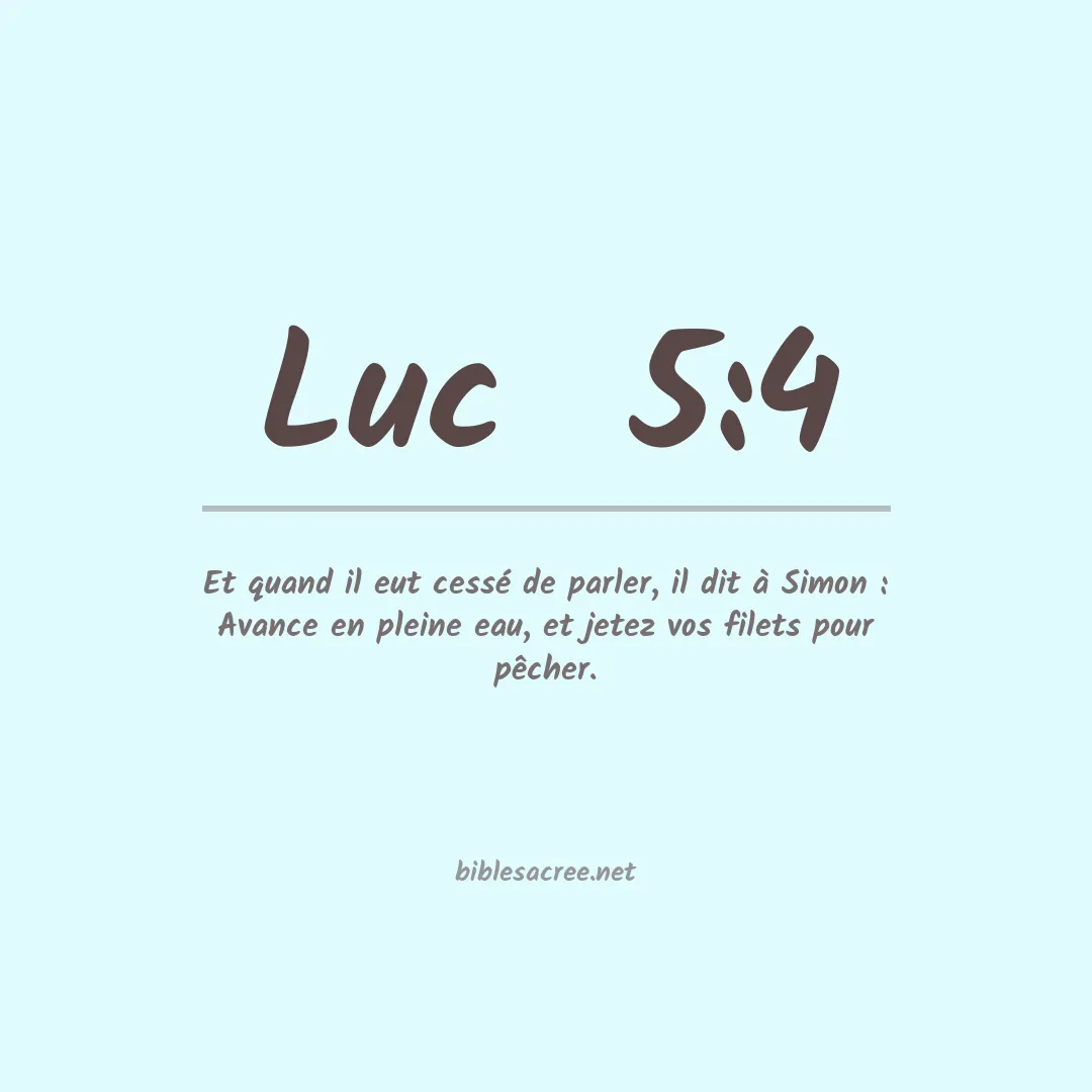 Luc - 5:4