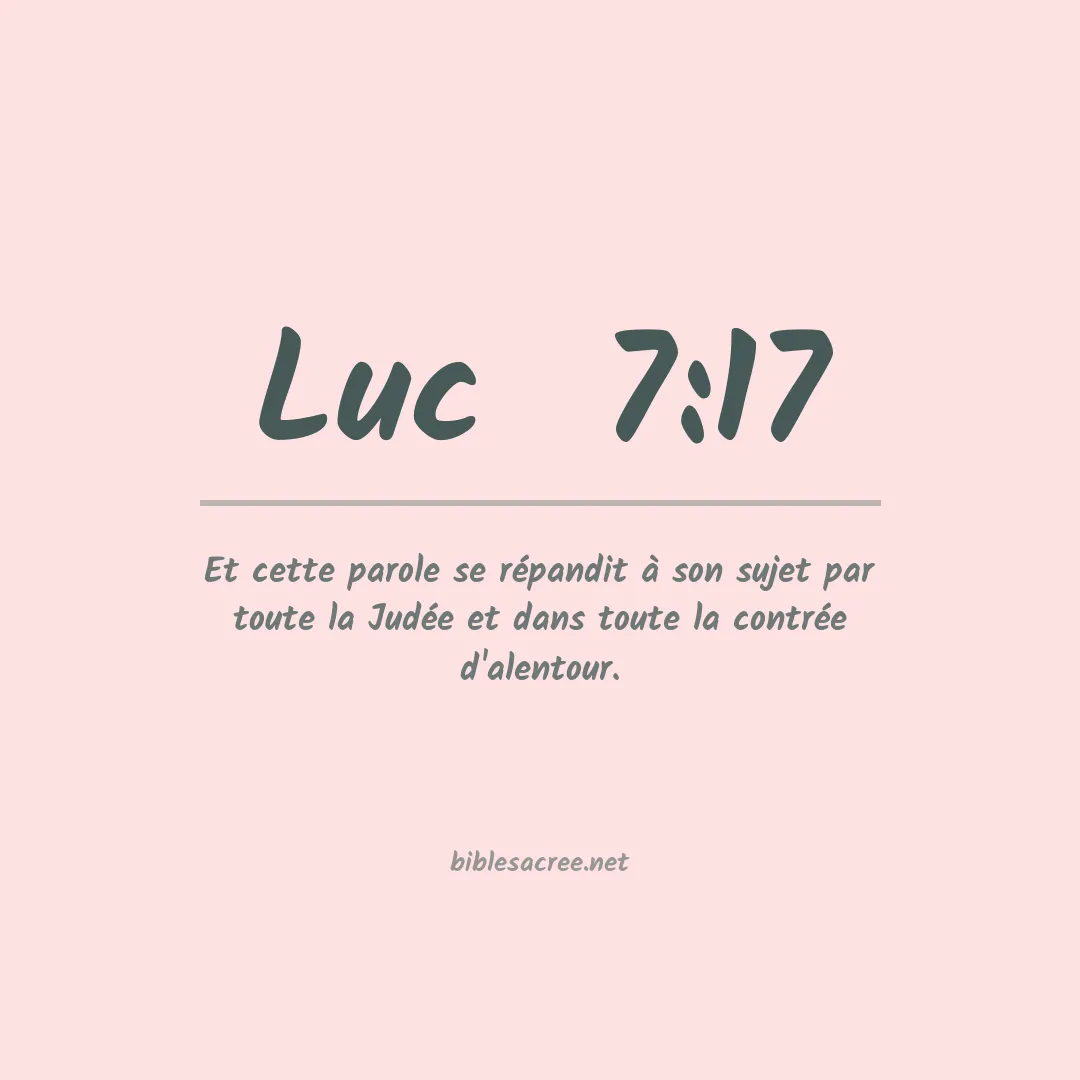 Luc  - 7:17
