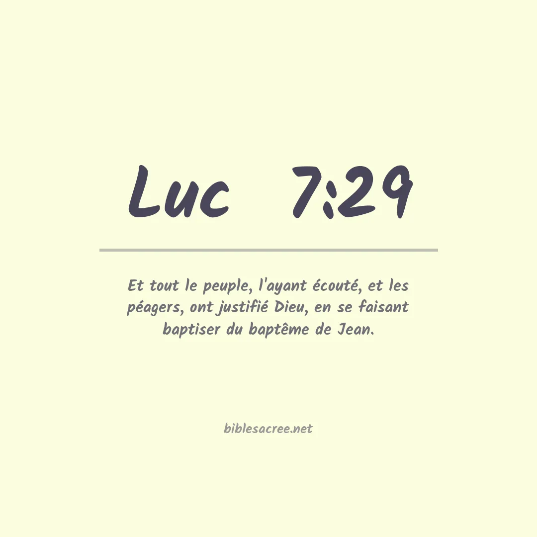 Luc  - 7:29