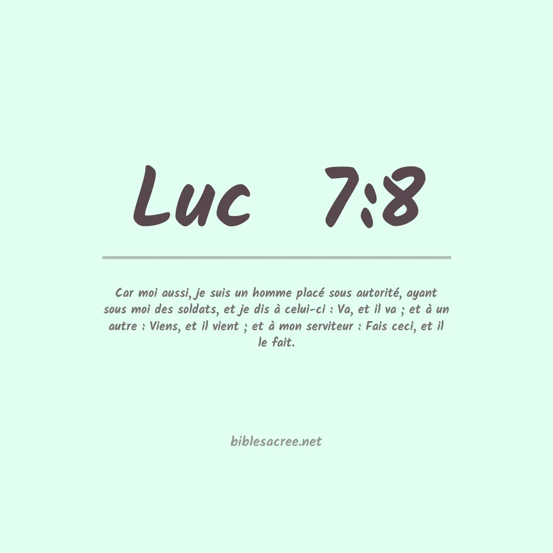 Luc  - 7:8
