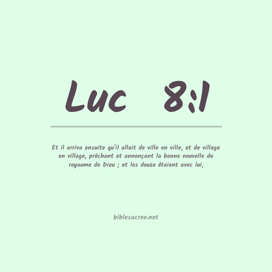 Luc  - 8:1