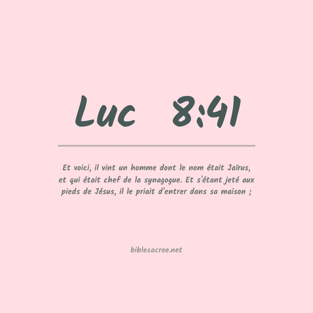 Luc  - 8:41