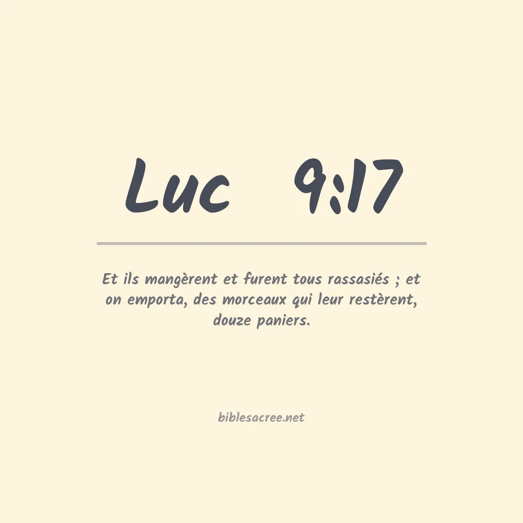 Luc  - 9:17
