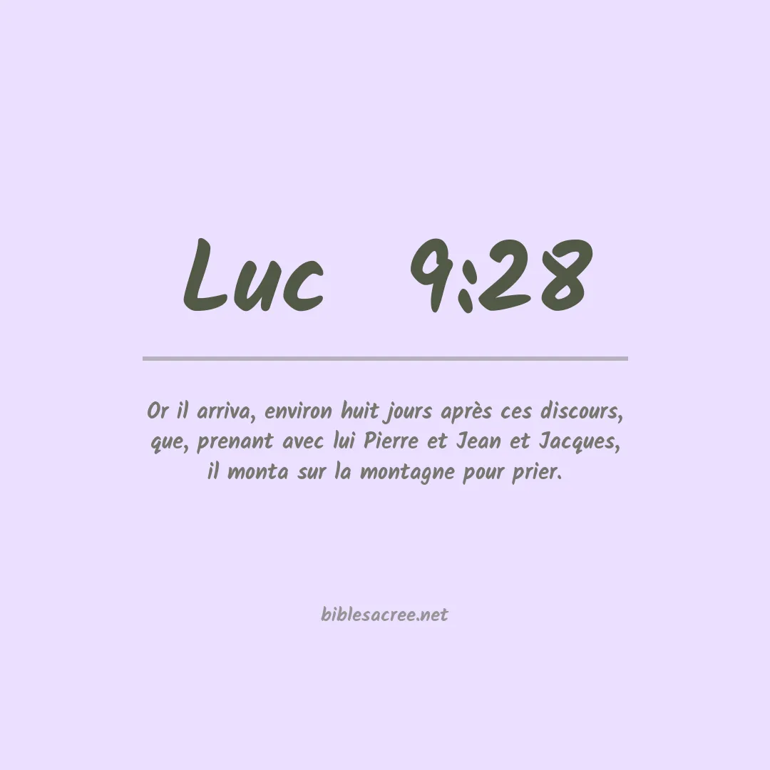 Luc  - 9:28
