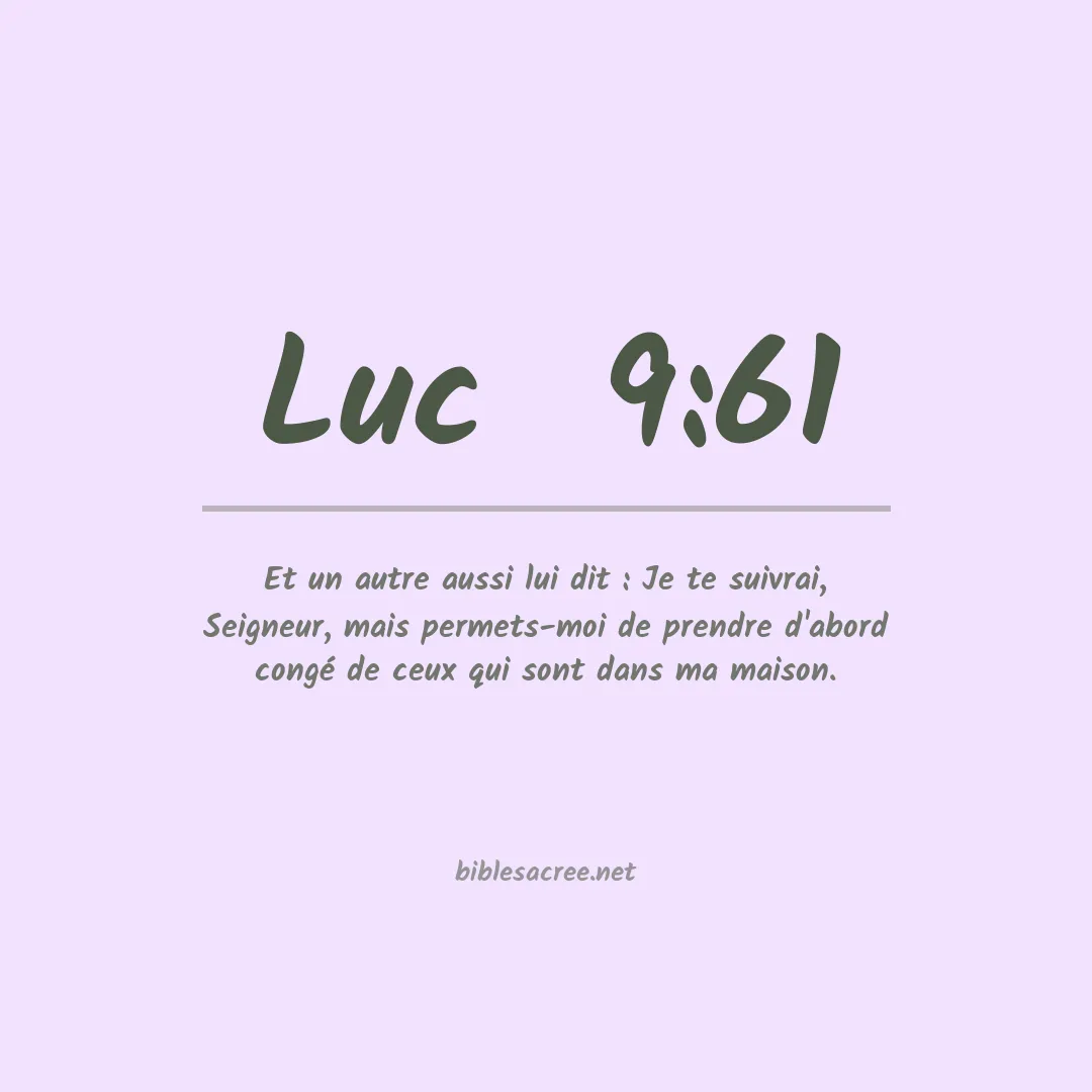 Luc  - 9:61