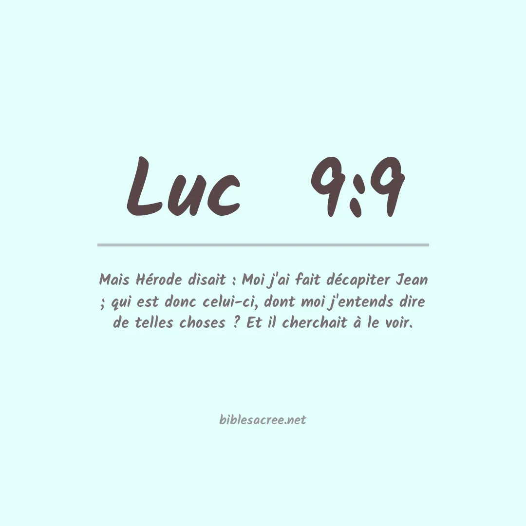 Luc  - 9:9