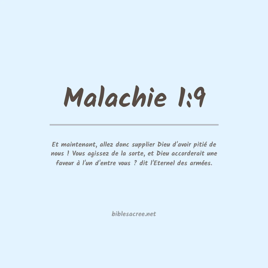 Malachie - 1:9