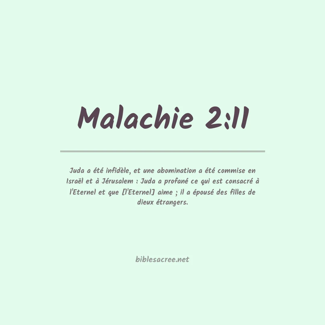 Malachie - 2:11