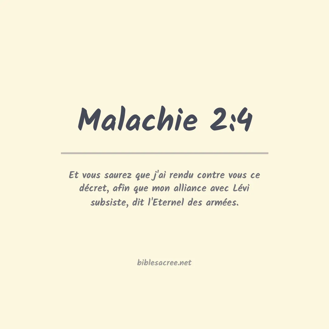 Malachie - 2:4