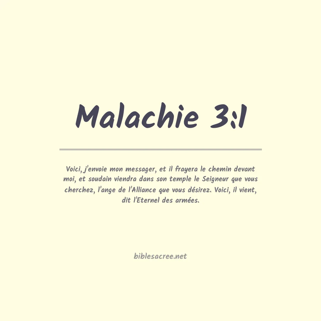 Malachie - 3:1