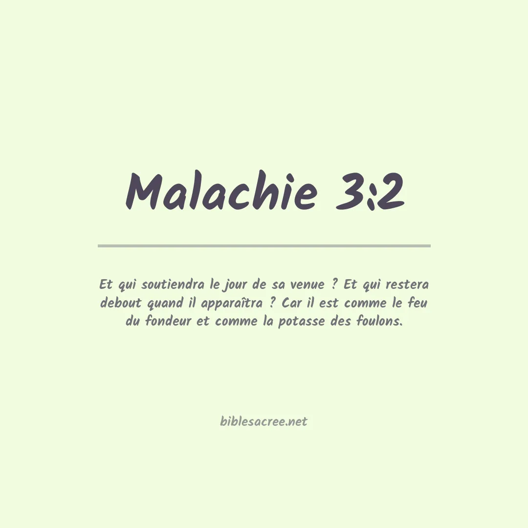 Malachie - 3:2