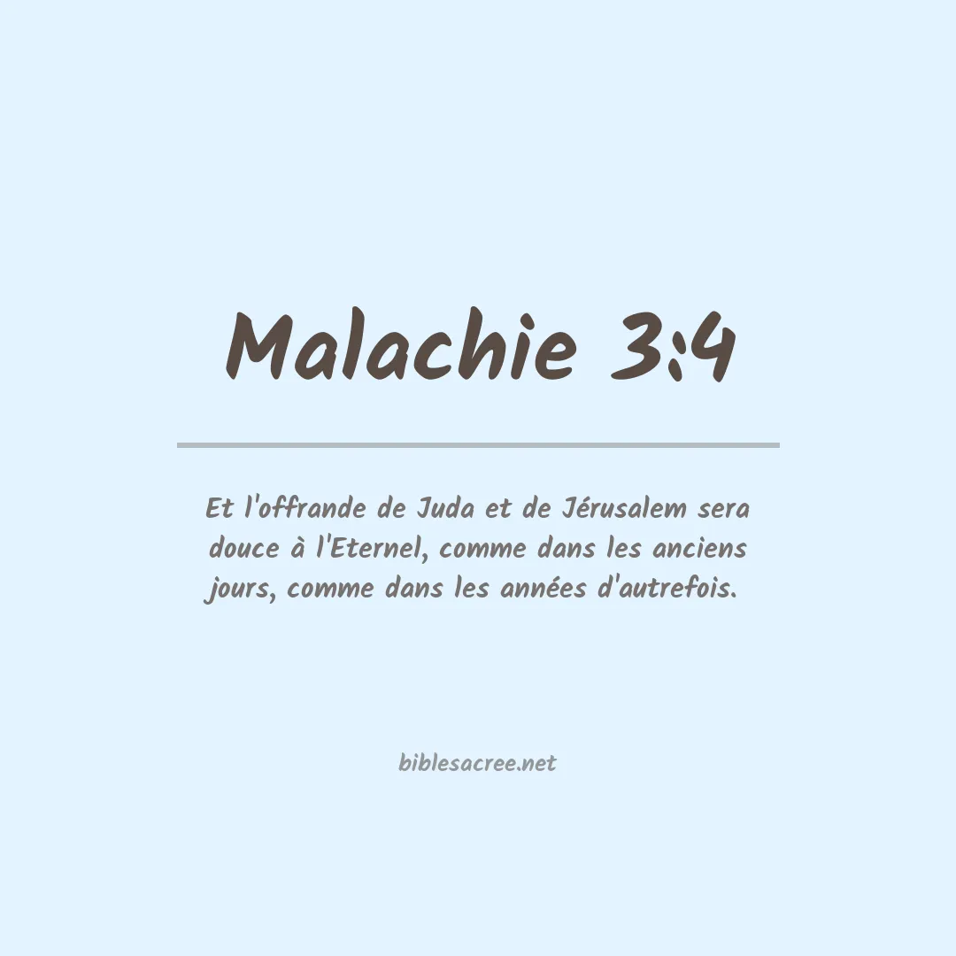 Malachie - 3:4