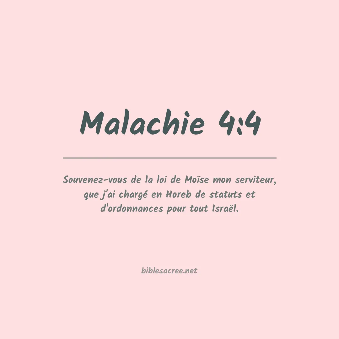 Malachie - 4:4