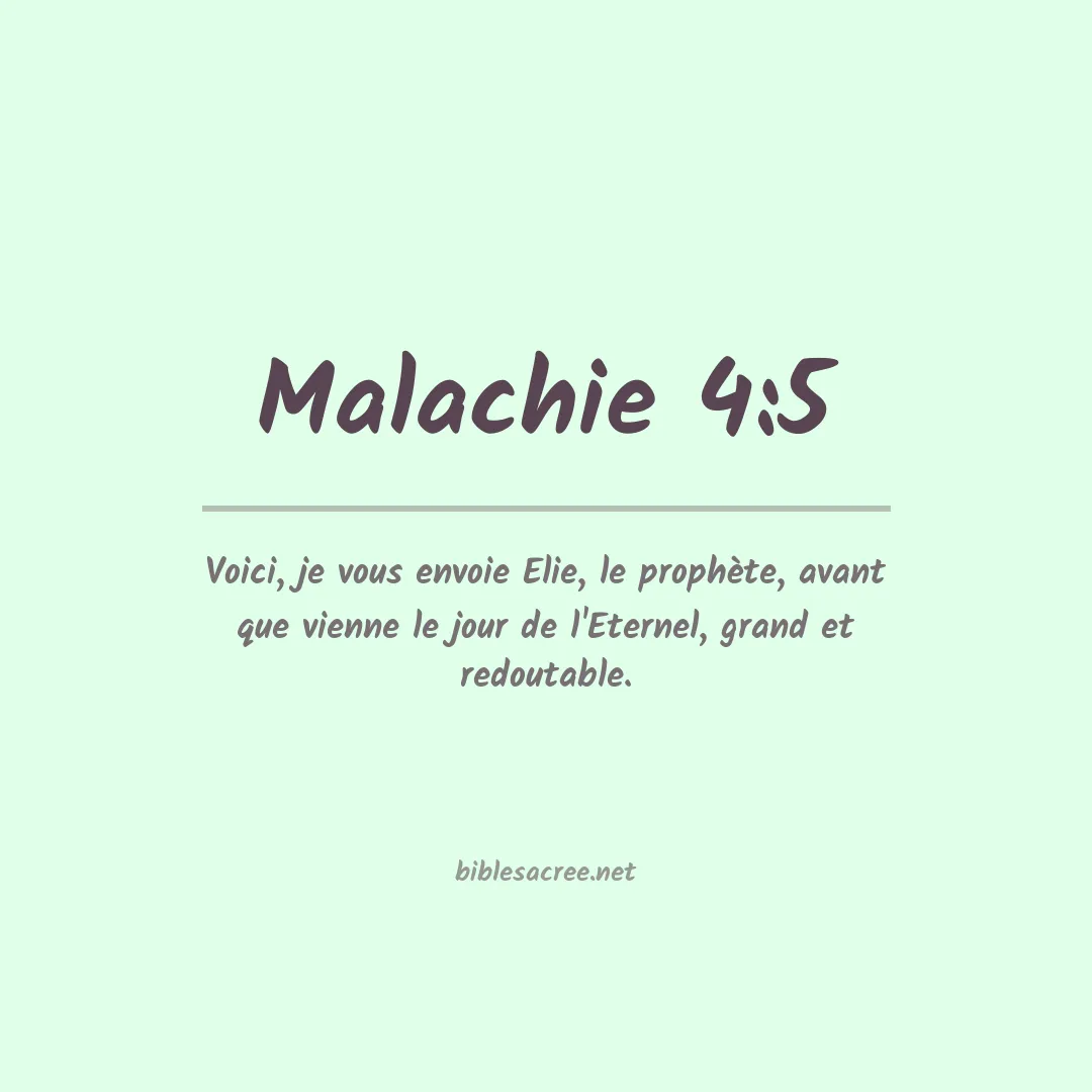 Malachie - 4:5