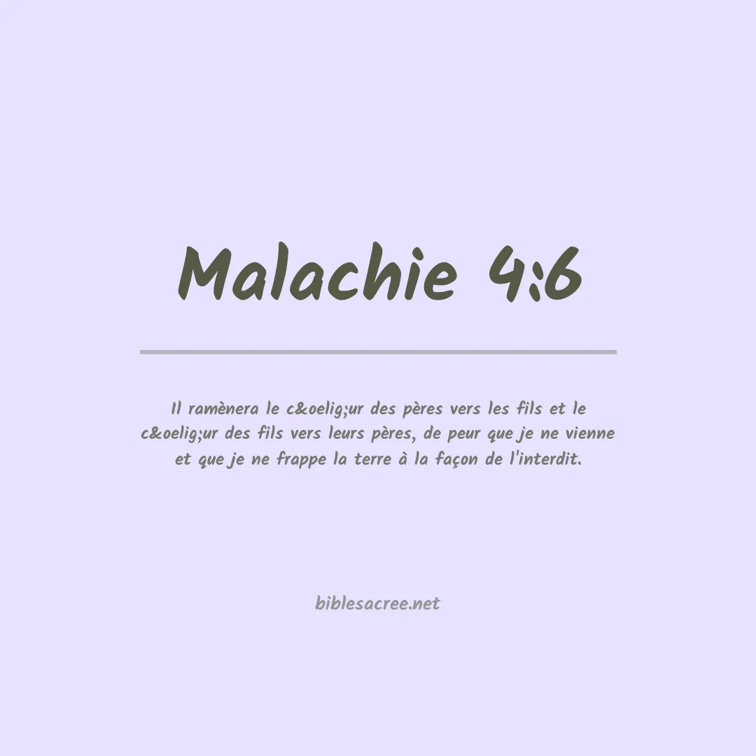 Malachie - 4:6