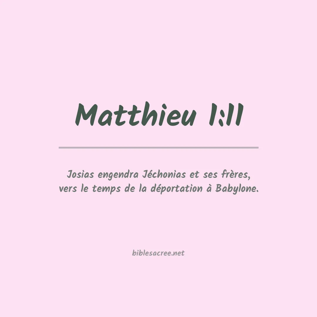 Matthieu - 1:11
