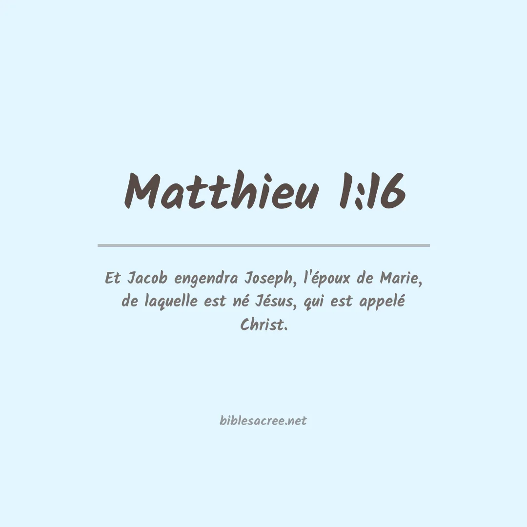Matthieu - 1:16