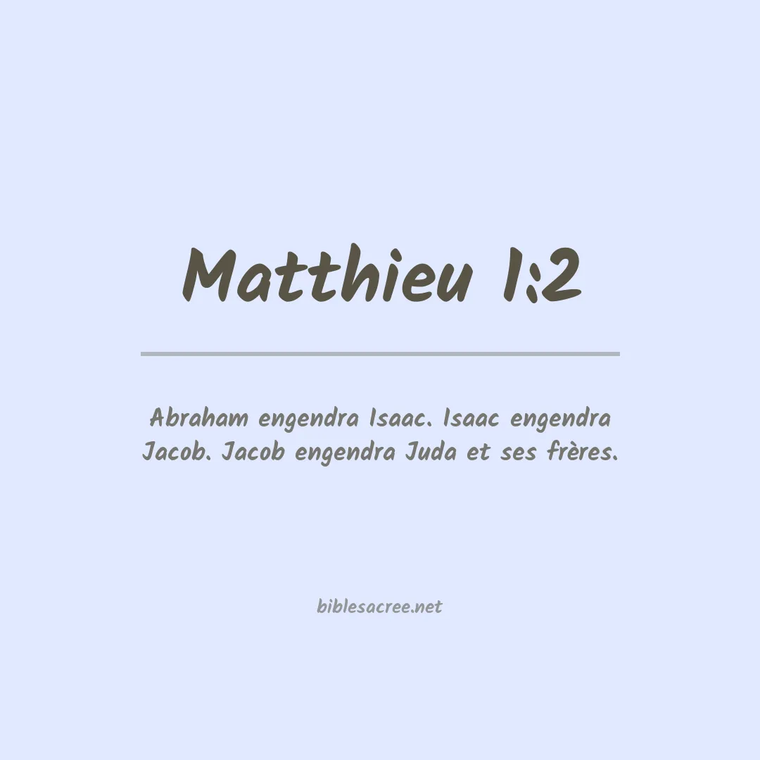 Matthieu - 1:2