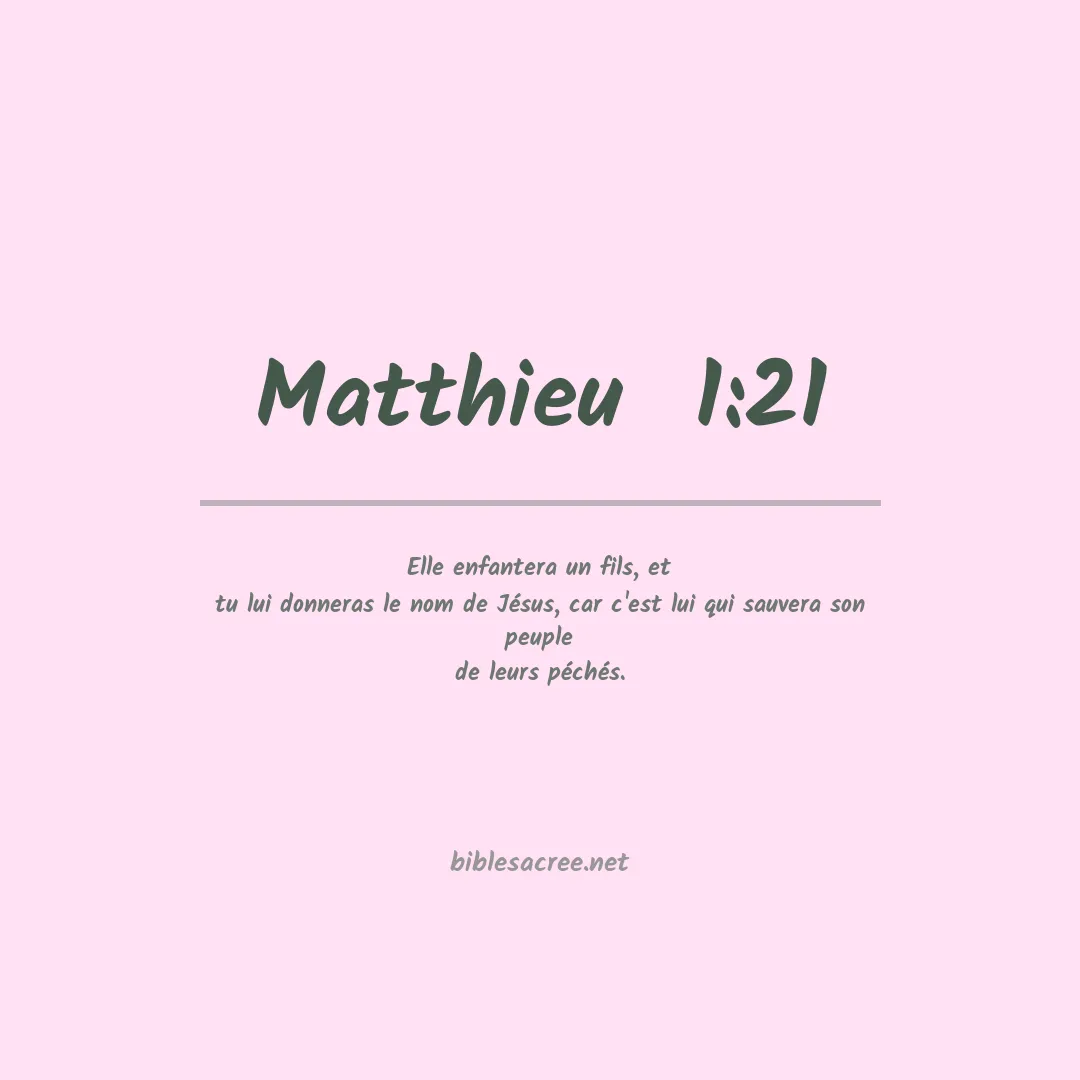 Matthieu  - 1:21