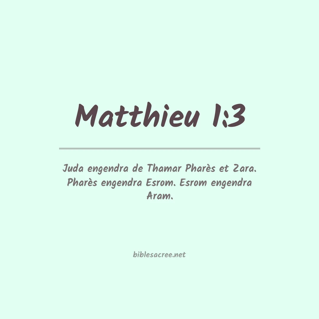 Matthieu - 1:3