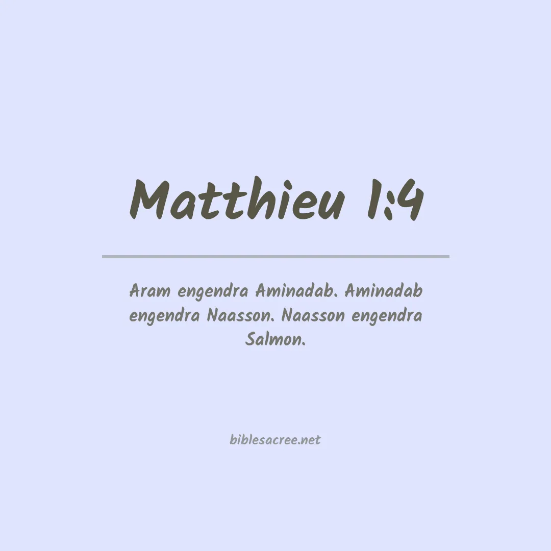 Matthieu - 1:4