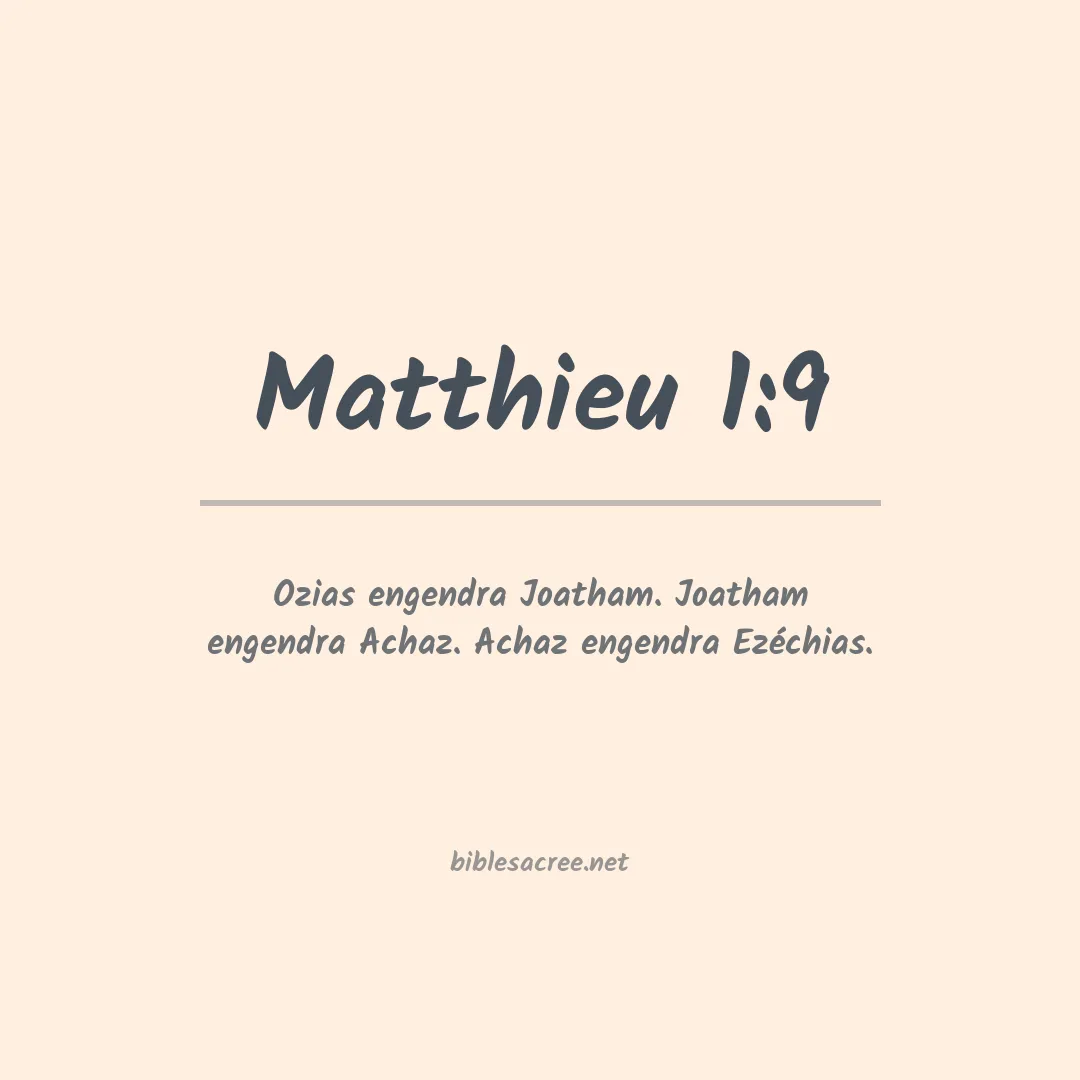 Matthieu - 1:9