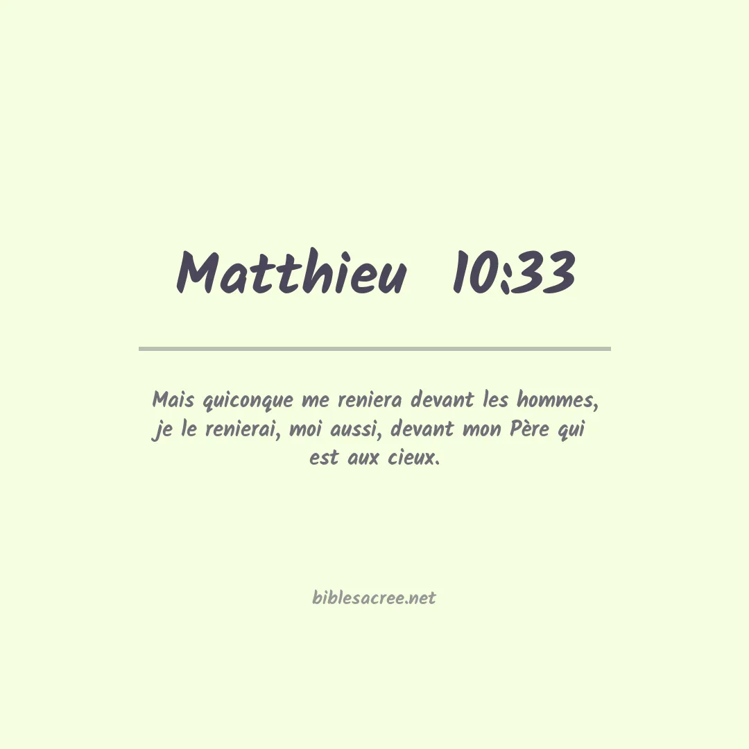 Matthieu  - 10:33
