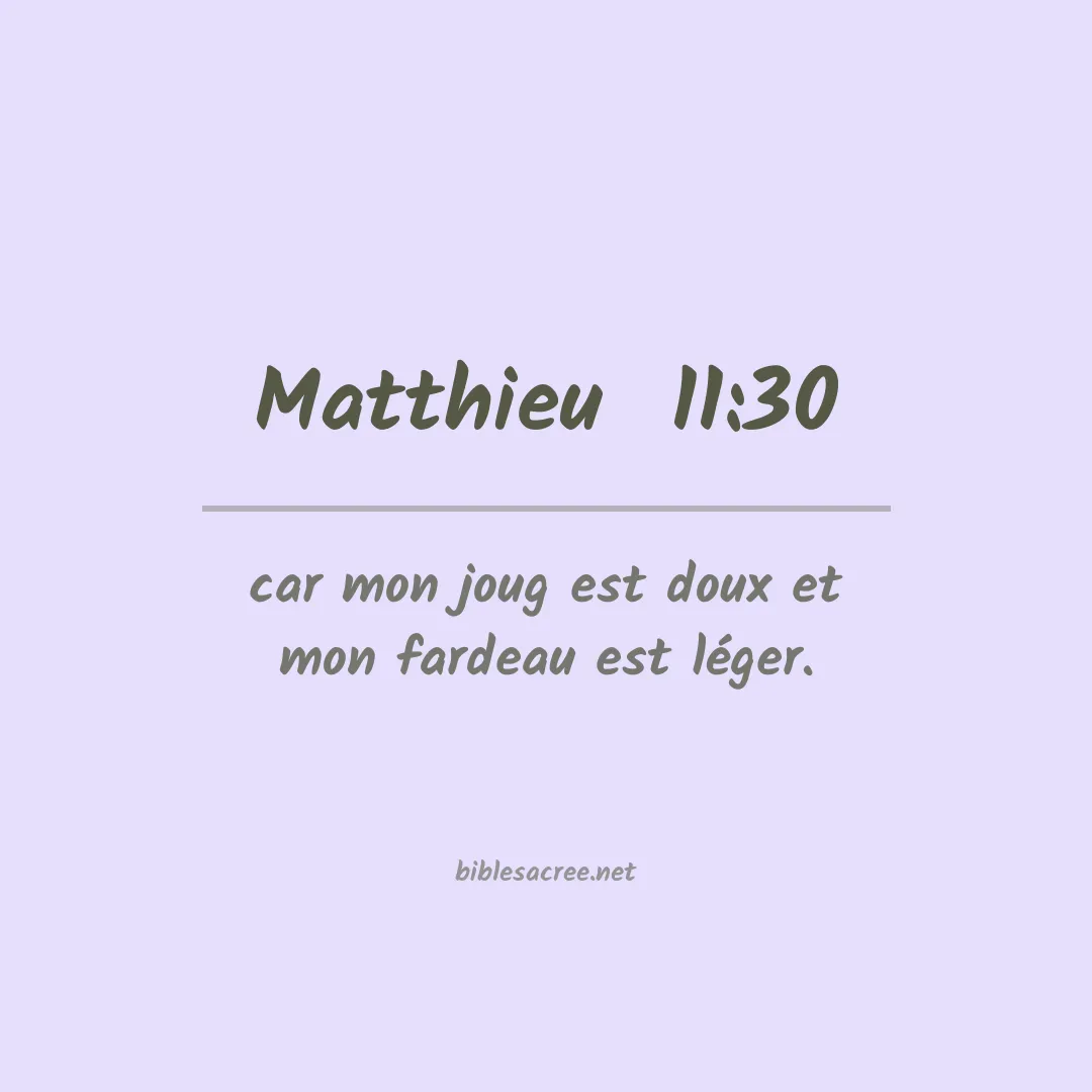 Matthieu  - 11:30