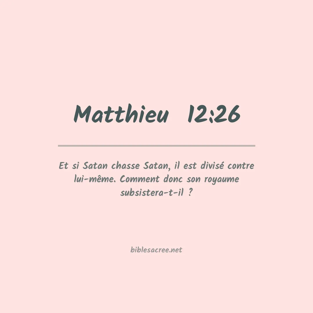 Matthieu  - 12:26