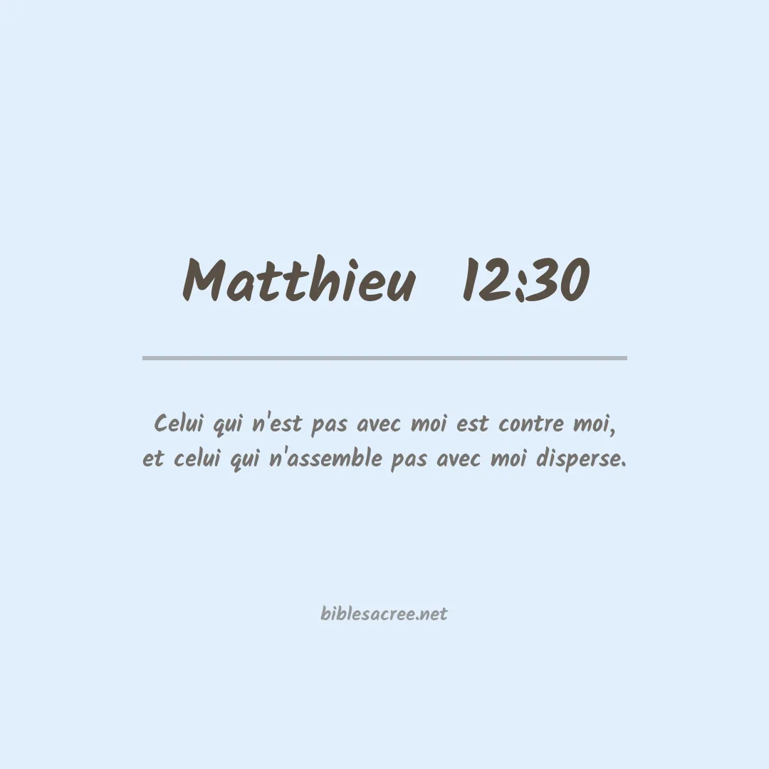 Matthieu  - 12:30