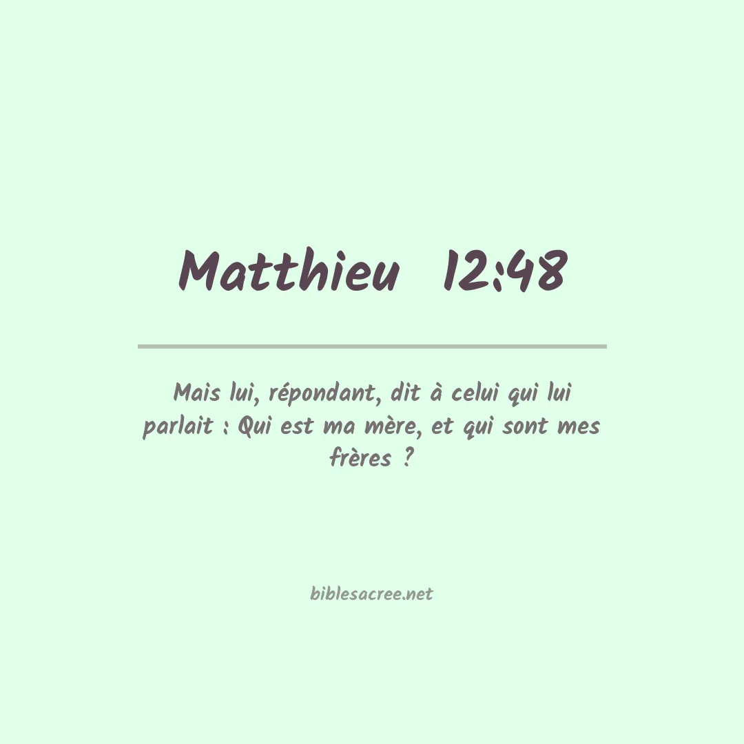 Matthieu  - 12:48