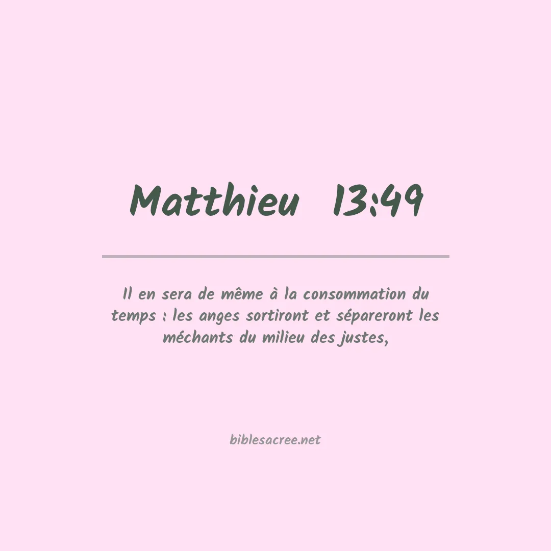 Matthieu  - 13:49